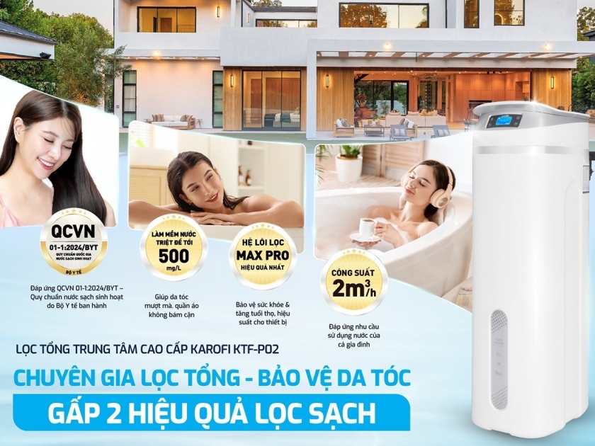 Lọc tổng trung tâm cao cấp Karofi KTF-P02